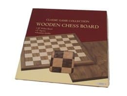 Premium Quality Walnut Chessboard, 18"