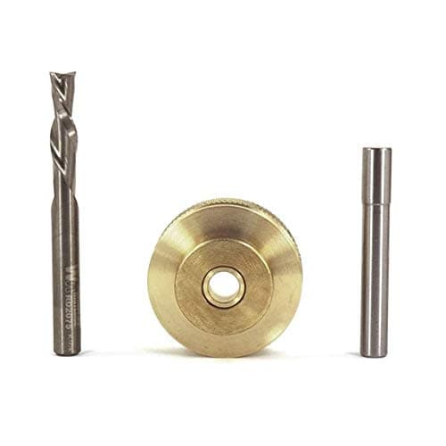 Whiteside Solid Brass Inlay Set, 1/4" D, #9501