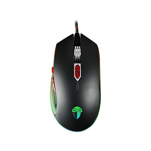 LUOM 710 Gaming Mouse,8 Programmable Buttons,6 Adjustable DPI Levels,2800 DPI,16.8 Million Colorful RGB LED,Used For Games And Office (black)