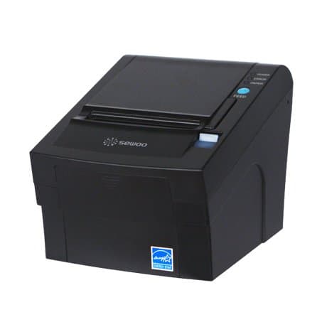 SeWoo Thermal Receipt Printer, POS Printer, Ethernet, Black