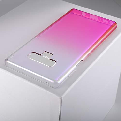 SOCINY Samsung Galaxy Note 9 case, electroplating gradient pc transparent hard shell [Slim-Fit] [anti-scratch] [Vibration] for Samsung Galaxy Note 9-pink