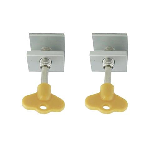 Welldoit 2 Pcs Adjustable Sliding Window Door Lock Window Security Lock