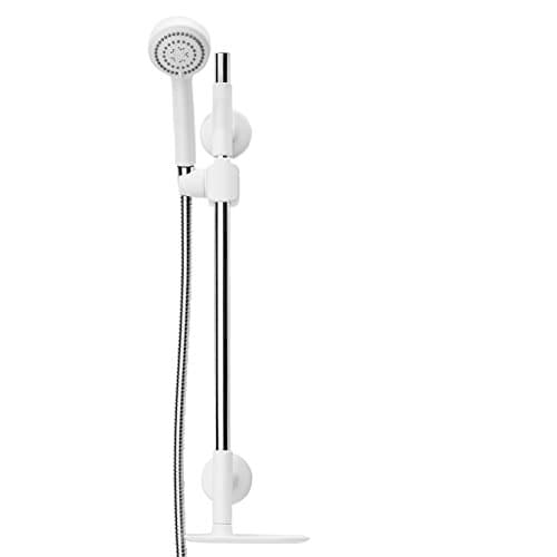 Creda FLEXKIT6W FlexiFit Riser Rail Kit with 6-Pattern Shower Head and Soap Dish - White by Creda