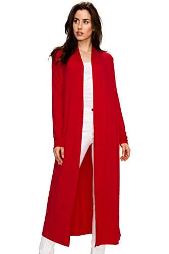 EttelLut Long Lightweight Wrap Cardigans Sweaters Open Front Regular Plus Size