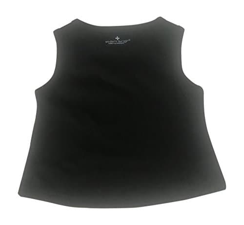 Modern Burlap Organic Basic Tank in Solid Colors (Black, 18-24 Months)