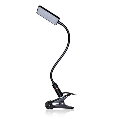LED Clip Lamp – 3 Brightness Mode – Sensor Touch – USB Plug & Adapter – Black