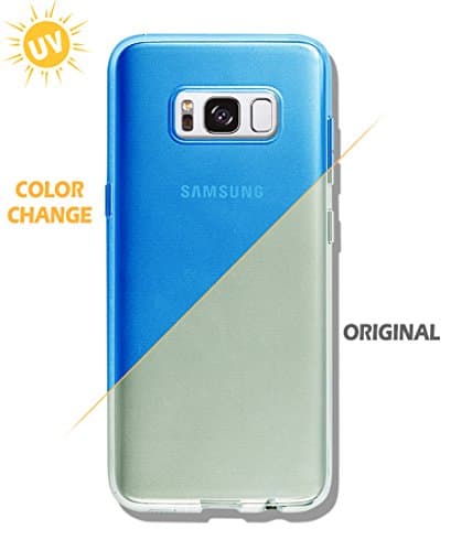 S8 Plus Case [Color Changeable Case under Sunshine] [Expressing 2 different mood] Extra Side Protect [ TPU ] Dotted Back Cover For SAMSUNG GALAXY S8 Plus (Blue)