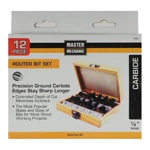 Master Mechanic 159082  12 Pack Router Bit Set