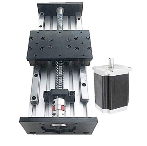 tanstool linear guide slide module with double track ball screw overload linear actuator with Nema34 stepper motor, effective stroke 1200mm SBX series SFU2005