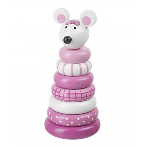 Orange Tree Toys - Pink Mouse Stacking Ring