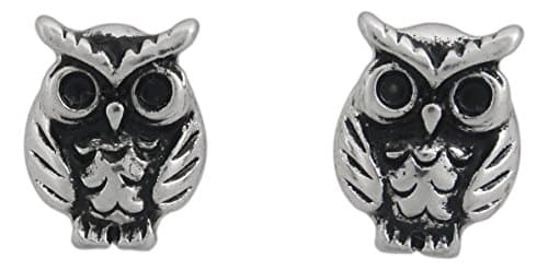 Howard's Silver-Plated Hypo-Allergenic Owl Stud Earrings