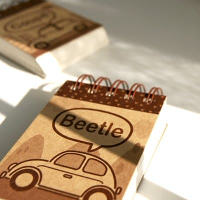 Mini Spiral Notebook - Beetle