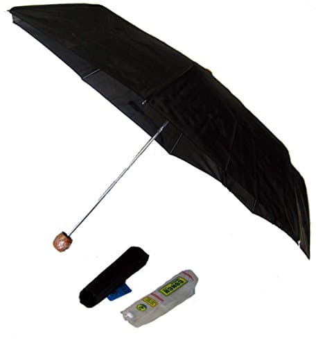 Compact Folding Black Umbrella Super Mini