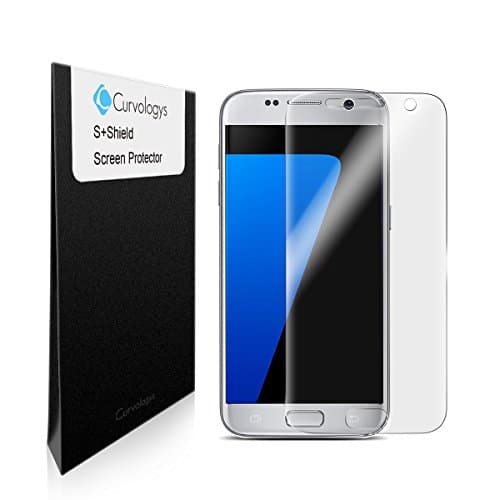 Galaxy S7 Screen Protector [Full Screen Coverage][Case Friendly], Curvologys S+Shield Samsung Galaxy S7 Anti-Fingerprint Scratch-proof Ultra HD Film - Lifetime Replacements