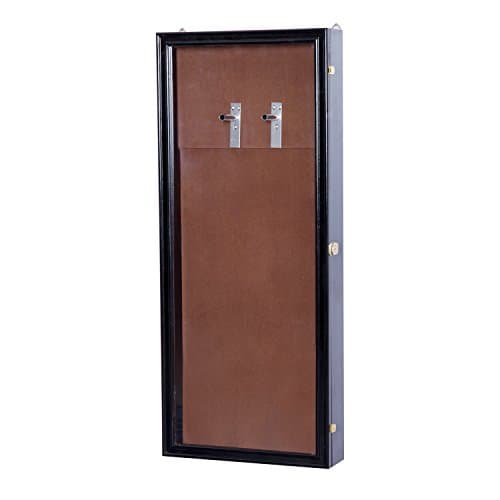 HOMCOM Guitar Shadow Box Lockable Display Security Case - Black