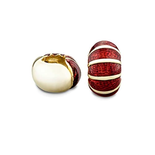 Red Segmented Gold Reversible Hugs