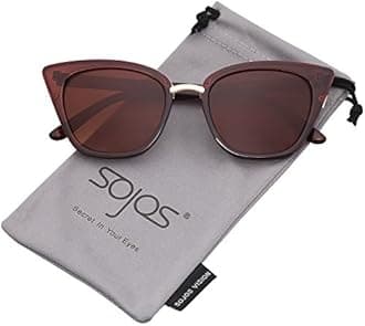 Retro Vintage Cat Eye Sunglasses Square Plastic for Women SJ2052