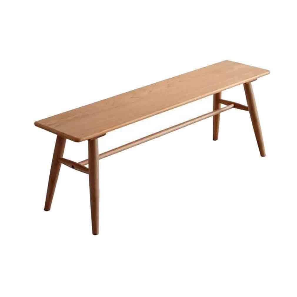 YCSD All Solid Wood Long Bench Home Kitchen Dining Table Bench Modern Minimalist Bedroom Bed End Stool (Color : 115×30×45cm)