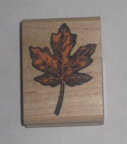Rubber Stampede Maple Leaf Stamp 2"