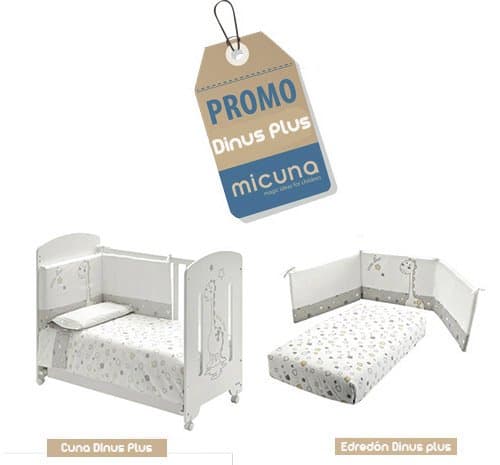 Micuna Dinus Cot Plus + Duvet + Screen Protector