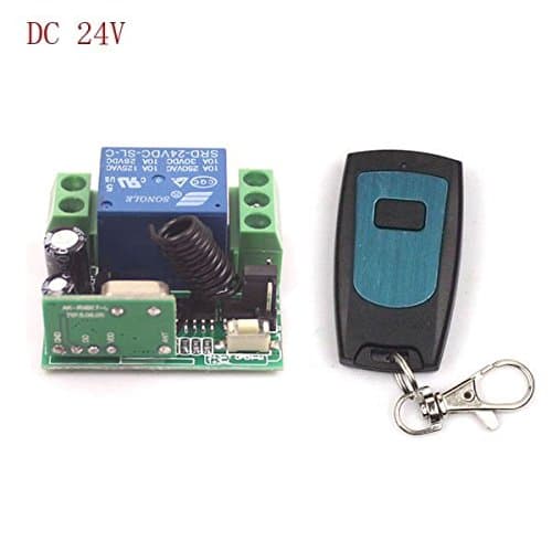 DC 24V 1CH Channel Wireless RF Remote Control Relay Switch Transceiver+Receiver