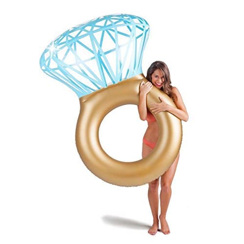 RUIBIAN Inflatable Pool Float, Pool Party Pool Float with Double Rapid Valves, Photograph Props Travel Photography Lounge Inflatable Inflatable Raft for Adults &amp; Kids, 59 X 35.4 X 9.2inch