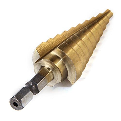 HakkaDeal 4-22MM Step Drill Bits,Hex Shank Titanium High Speed Steel 4241