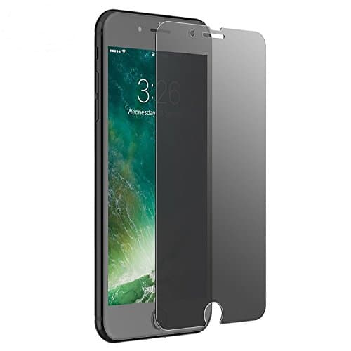 Latitude 22 iPhone 7 Plus 8 Plus Privacy Screen Protector Anti-spy Anti-Scratch Anti-Fingerprint 0.3mm Tempered Glass 9H 2.5D Curve Edge(transparent)