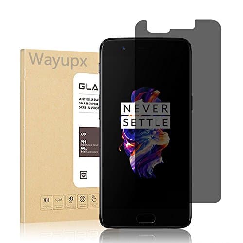 Wayupx Galaxy Oneplus 5 Screen Protector,4D Touch [Scratch-resistant][9H Hardness][Bubble-Free] Tempered Glass Screen Protector Oneplus 5 (Privacy)