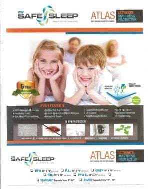 Spring Coil Mattress or Box Spring Protector Covers, Bed Bug Proof/Water Proof, Fits Mattress 11-13 Inch, Queen Size