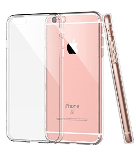 iPhone 6s Plus Case,[Scratch Resistant] Hundromi [Crystal Clear] Thin TPU Rubber Back Case for Apple iPhone 6s Plus iPhone 6 Plus 5.5 Inch(Transparent)