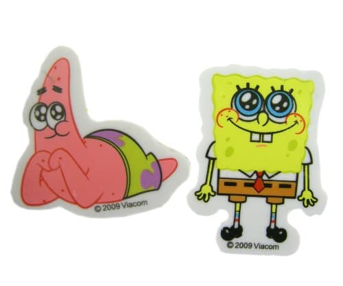 Spongebob Erasers - Nickelodeons Spongebob Erasers (2pcs set)