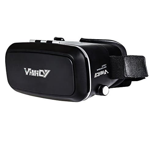 360° Viewing Immersive Virtual Reality Headset VR Goggle Box 3D Glasses for 3D Movies Video Games, Compatible with iPhone 7 Plus/ 6s Plus Samsung Galaxy Series and Other Smartphone