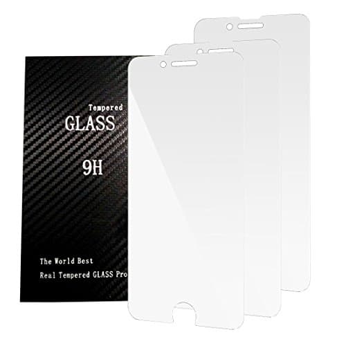 iPhone 7 Screen Protector, FWX 3-Pack [3D Touch Compatible] (9H Glass) Glass Screen Protector 0.2mm Screen Case Protection, Touch Accurate Fit, Premium Tempered Glass for iphone 7 (Transparent)