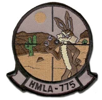 HMLA-775 (HOOK & LOOP BACKED) SUBDUED 4" MILITARY PATCH
