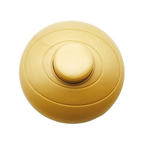 FINE COMMODITIES 1 Pcs Gold Foot Pedal Push Switch Inline Lamp Light On-off Control Footswitch