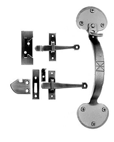 Smooth Iron Entry Size Bean Rim Latch Set