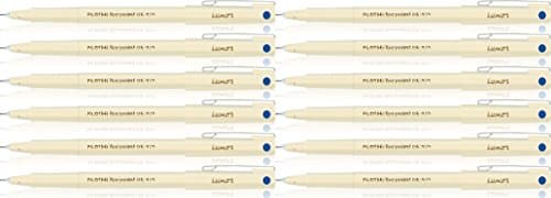 Piolet HI-TECHPOINT 0.5 Fine Tip Pen. Write 4 Times Longer than a Gel Pen.Pack of 12 Blue Color Pen.