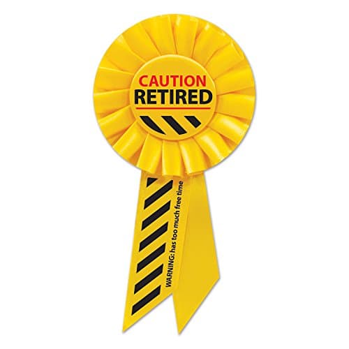 Beistle Caution Retired Rosette, Multicolored