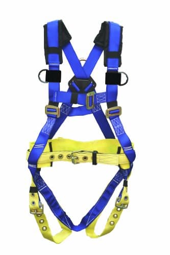 Elk River 75102 WorkMaster Polyester/Nylon 1 D Ring Harness with Tongue Buckles, Medium