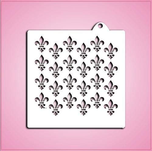 cheapcookiecutters Fleur De Lis Pattern Stencil-One Piece Only