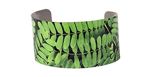 Flame Tree Leaf photo cuff bracelet