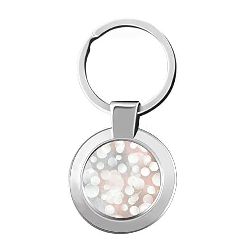 Cute Pattern Key Chain, Customized Durable Round Zinc Alloy Keychains for Home Car Key, Perfect Gifts for Men and Women - Dot4