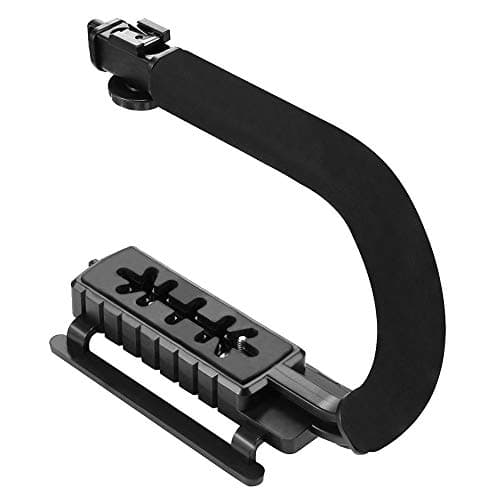 Guizen C-Grip Video Handle Camera Stabilizer Flash Bracket Holder Stabilizer Grip Handheld Rig Support for GoPro Nikon Canon Sony SJCAM Xiaomi Yi DSLR Camera Camcorder