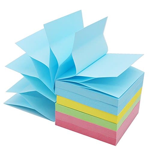 LinQuick Pop Up Sticky Notes Self Stick Notes 3x3 inch 100Sheets/Pad 6 Pads/Pack 600 Sheets Total Individual Package