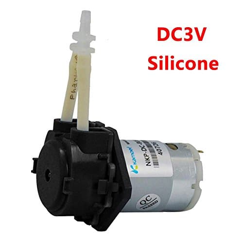 Cacys Store - DC Small Dosing Pump 3V Micro Self priming Mute Mini Peristaltic Liquid Pump DC Water Pump for Lab Dosing Analytical