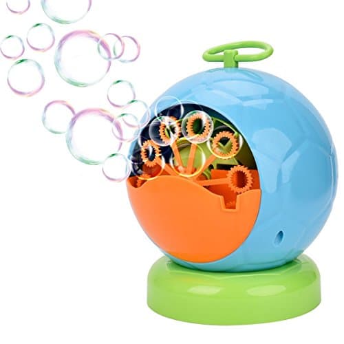 Bubble Machine for Kids Automation Blower Durable Cute Bubble Maker with 4 x AA batteries (not include)Blue