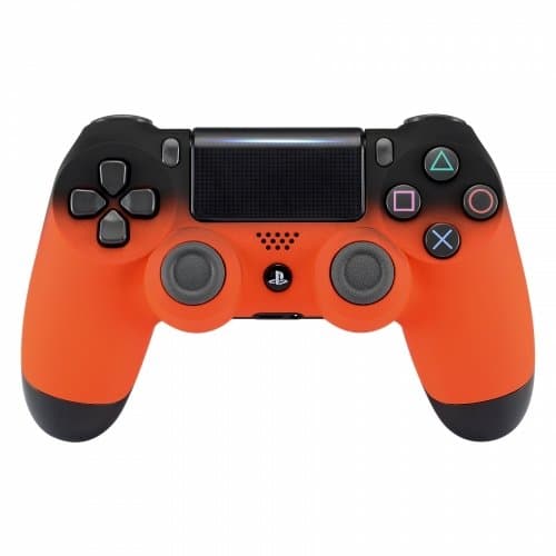 PS4 Dualshock Playstation 4 Wireless Controller Custom Soft Touch Fade New Model Orange