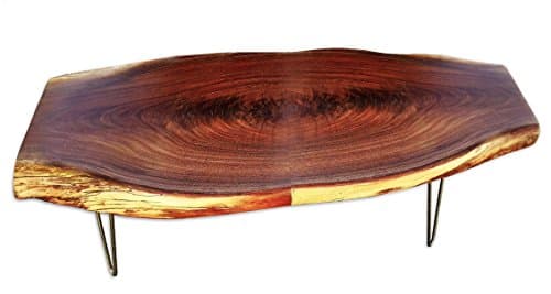 Live Edge Coffee Table- Walnut-Large Coffee Table- Rustic- Modern- Hairpin Legs- Mid Century- Handmade Furniture- Natural Wood Table