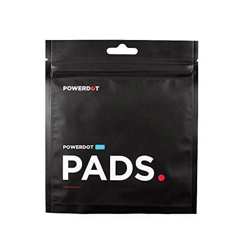 PowerDot 2.0 Replacement Electrode Pads - Red - Magnetic Replacement Electrode Pads - 4 Round Pads & 2 Rectangle Pads - for App Controlled Wireless Electrical Muscle Stimulator